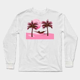 I'd Rather Be At The Beach - Pink Long Sleeve T-Shirt